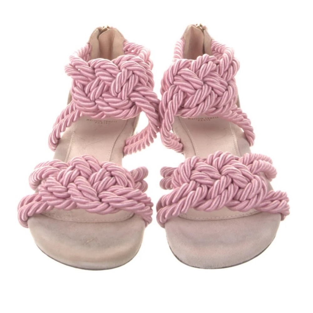Maison Ernest Paris Elegant Pink Women's Sandals Size 37/7